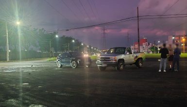 Imagem referente a Forte batida entre caminhonete e Audi é registrada na Avenida das Torres 