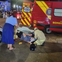 Imagem referente a Motociclista fica ferido ao colidir contra Fiat Cronos no bairro São Cristóvão