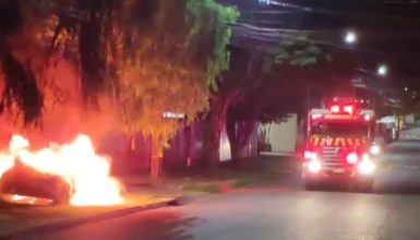 Imagem referente a Fiesta fica destruído após suposto incêndio criminoso no Pioneiros Catarinenses