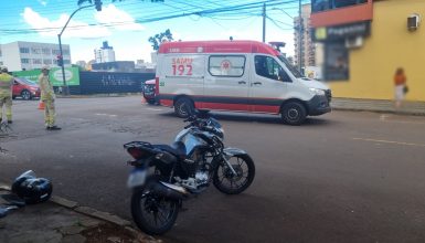 Imagem referente a Jovens ficam feridos em acidente na Rua Rio Grande do Sul