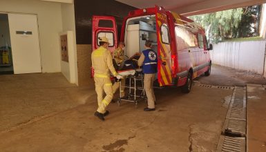 Imagem referente a Corpo de Bombeiros atende pessoa ferida após sofrer queda na BR-277 em Cascavel