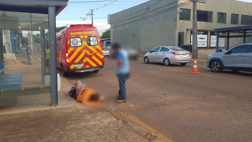 Imagem referente a Dois homens ficam feridos em acidente no Bairro São Cristóvão