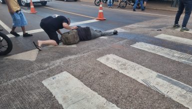 Imagem referente a Segundo acidente é registrado no mesmo local no Bairro Santa Cruz devido a óleo na pista