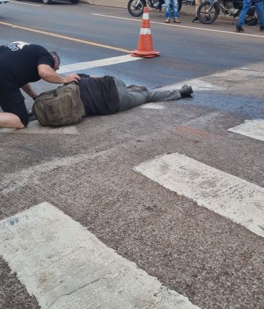 Imagem referente a Segundo acidente é registrado no mesmo local no Bairro São Cristóvão nesta tarde