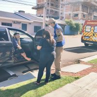 Imagem referente a Motociclista fica ferido após colisão com SUV no Bairro Coqueiral