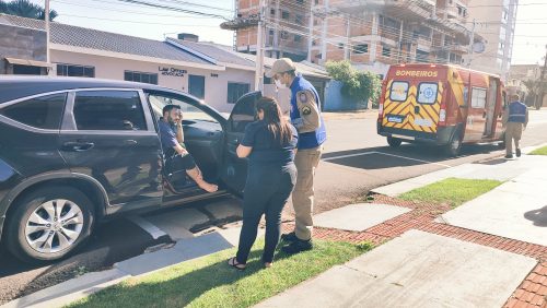 Imagem referente a Motociclista fica ferido após colisão com SUV no Bairro Coqueiral