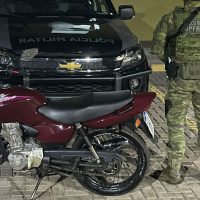 Imagem referente a BPFron recupera motocicleta furtada em Cascavel