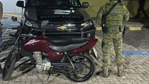 Imagem referente a BPFron recupera motocicleta furtada em Cascavel