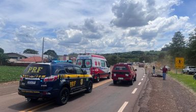 Imagem referente a Motociclista morre em colisão frontal na BR-369