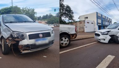 Imagem referente a Acidente entre três carros é registrado na Avenida Tancredo Neves