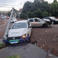 Imagem referente a Acidente entre carros é registrado na Rua Manoel Ribas em Cascavel