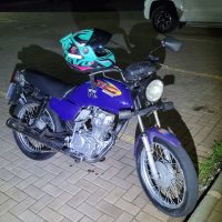 Imagem referente a Motocicleta com identificação adulterada é apreendida pelo Romu no bairro Interlagos