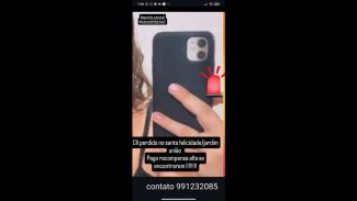 Imagem referente a Foi perdido celular da marca Iphone no bairro Santa Felicidade