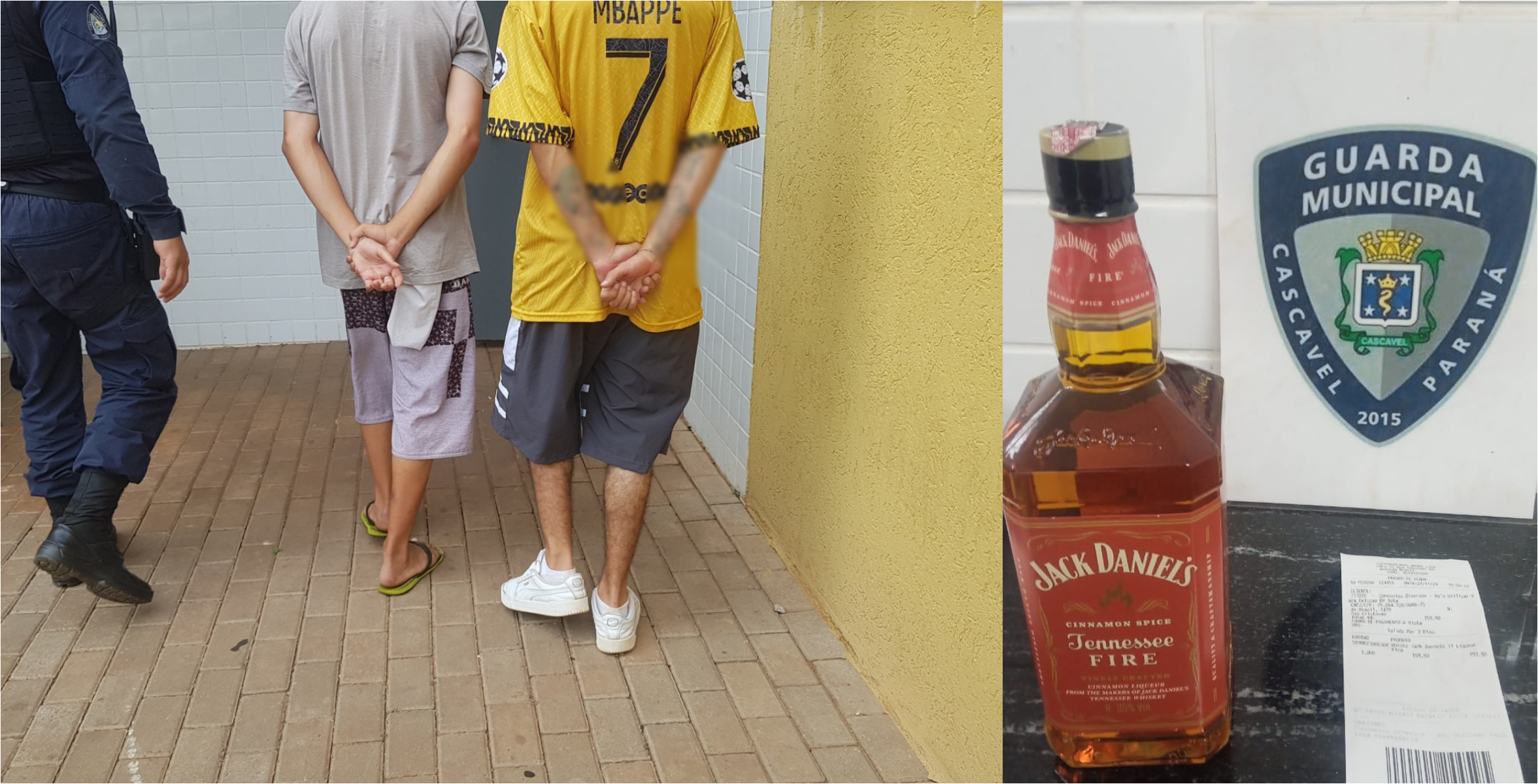 Festinha cancelada! Jovens são flagrados furtando whisky de R$ 159,90 