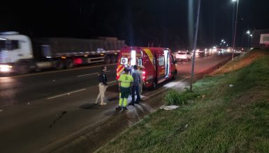 Imagem referente a Homem fica ferido em acidente na BR-277 em Cascavel