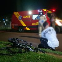 Imagem referente a Dupla sofre queda de bicicleta e mobiliza Bombeiros ao Riviera