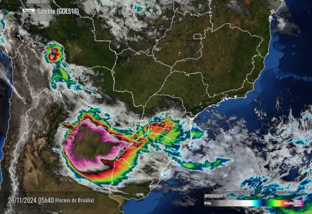 Imagem referente a Previsão de chuva e máxima de 28°C nesta quinta-feira em Cascavel