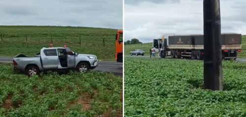 Imagem referente a Acidente grave na PR-281 deixa idosa em estado crítico e motorista ferido