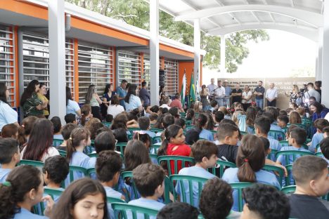 Imagem referente a Escola Professora Maria dos Prazeres Neres ganha refeitório novo e ginásio revitalizado