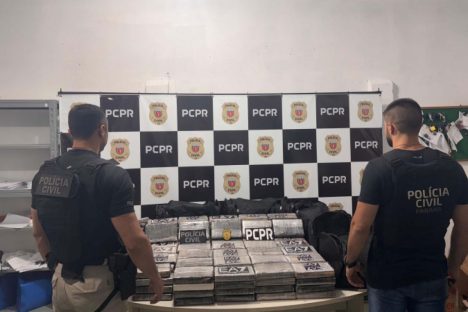 PCPR prende casal com 169 kg de cocaína em desdobramento da maior apreensão do ano