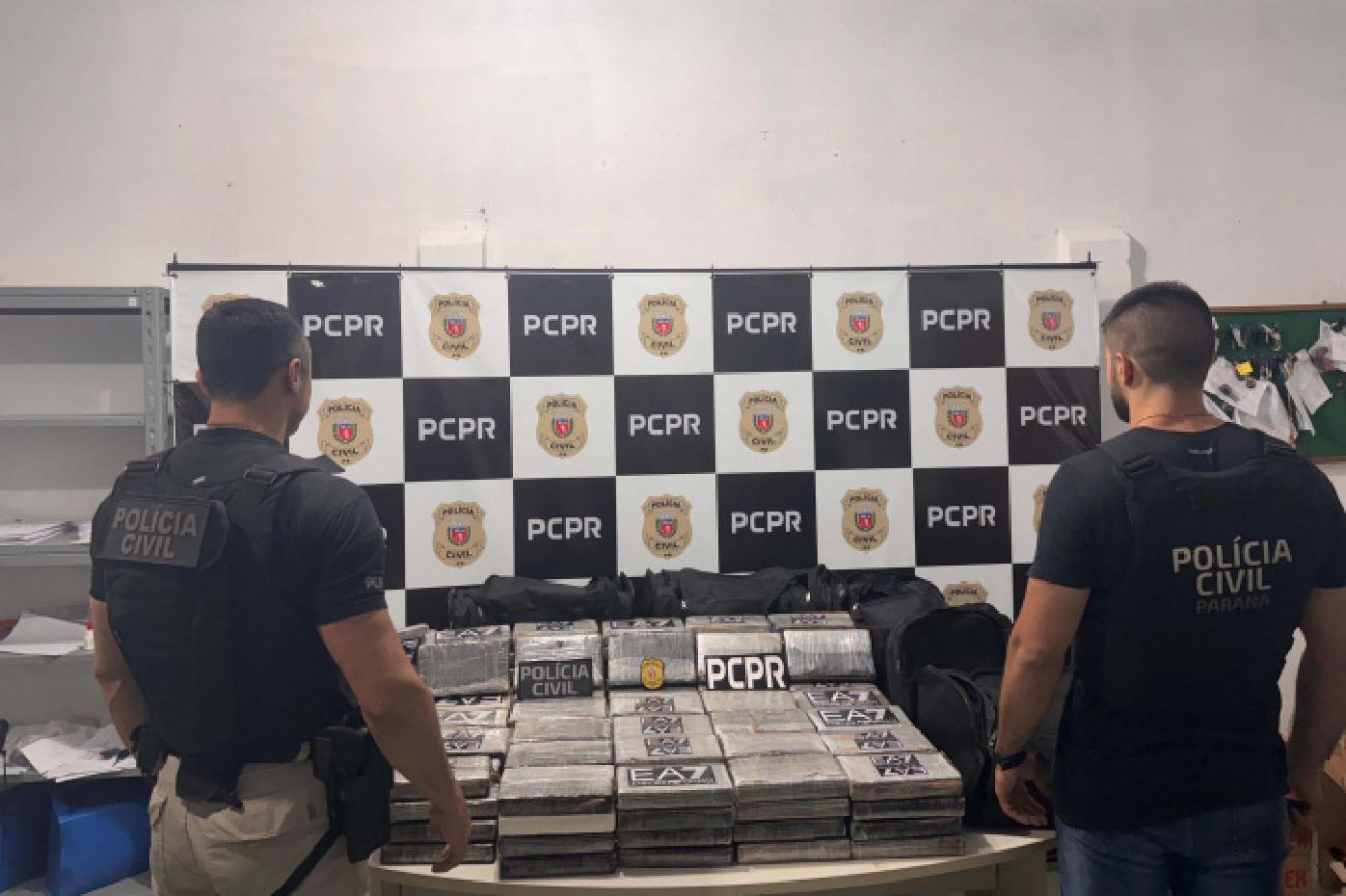 PCPR prende casal com 169 kg de cocaína em desdobramento da maior apreensão do ano PCPR prende casal com 169 kg de cocaína em desdobramento da maior apreensão do ano