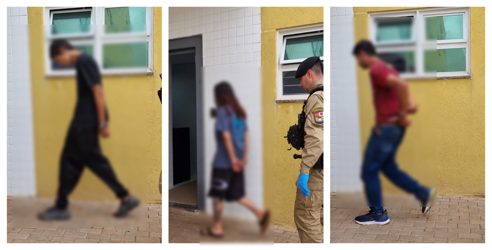 Crack e Maconha: Polícia detém dupla e apreende adolescente em ação no centro de Cascavel