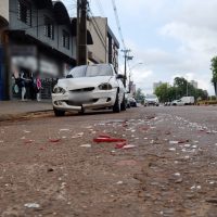 Imagem referente a Acidente entre caminhão e Corsa é registrado na Rua Presidente Juscelino Kubitscheck