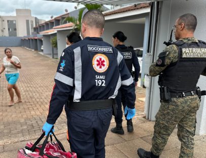 Homem ameaça familiares com faca e equipes da GM, PM e Samu são acionadas no Bairro Cancelli