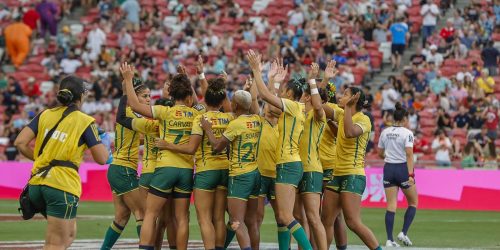 Imagem referente a Seleção feminina de rugby inicia circuito mundial com nono lugar