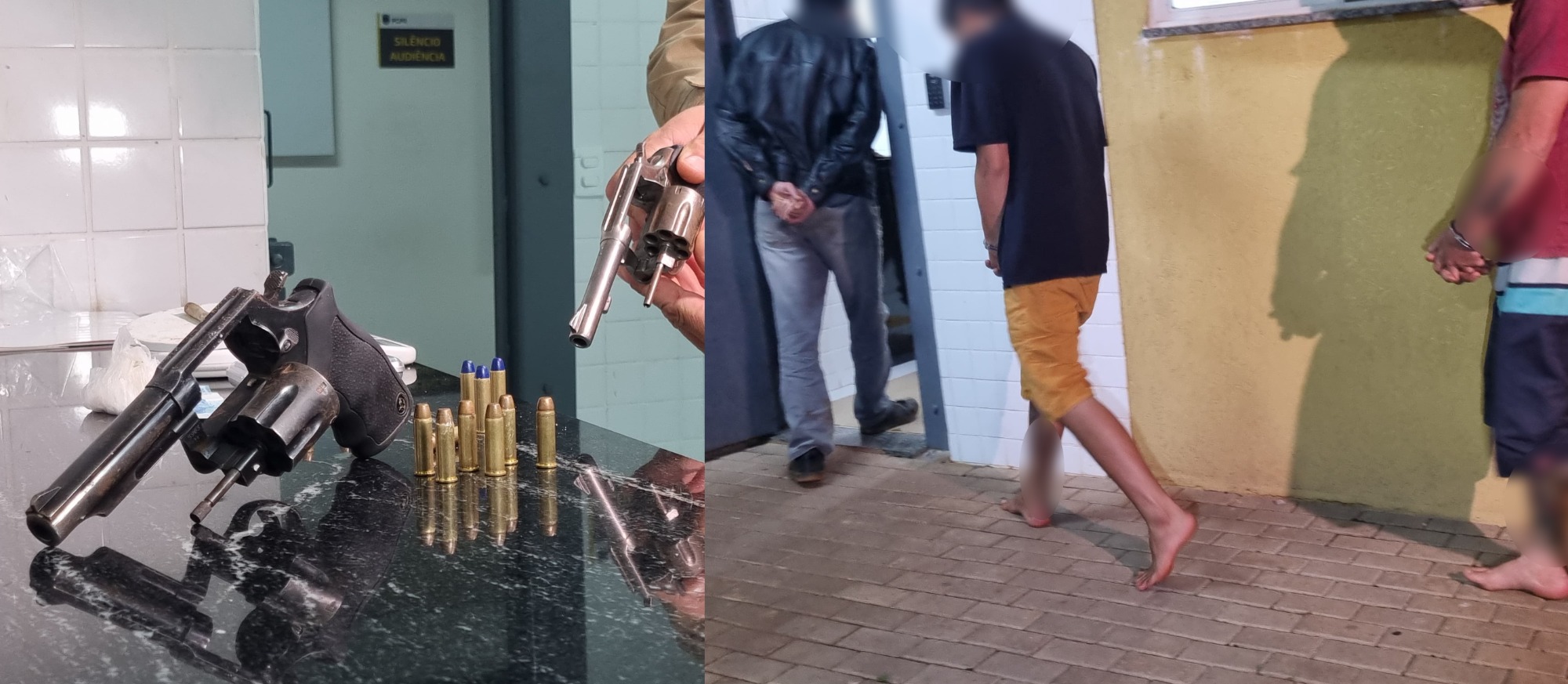 Polícia desmantela esconderijo de suspeitos de homicídio: três são presos e armas apreendidas