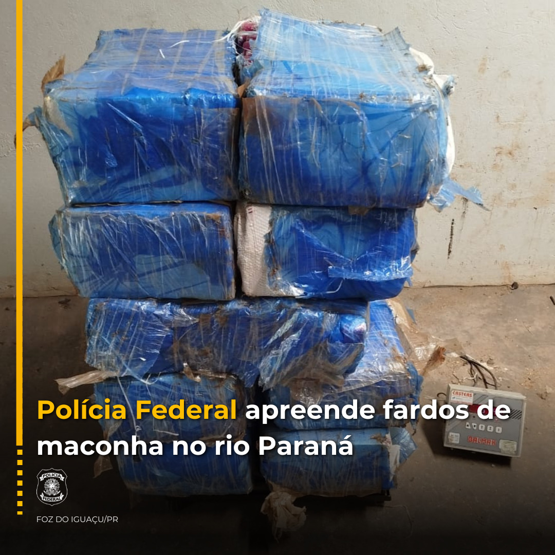 Operação Fronteira: PF apreende 157 kg de maconha em Foz do Iguaçu