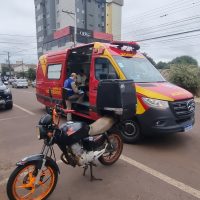 Imagem referente a Colisão traseira deixa motociclista ferido na Rua General Osório