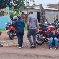 Imagem referente a Colisão entre motos deixa vítimas no bairro Neva