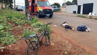 Imagem referente a Quatro crianças são atropeladas por motocicleta no bairro Floresta