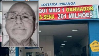 Imagem referente a Morre vencedor do maior prêmio da Mega-Sena, 24 dias após receber R$ 201,9 milhões