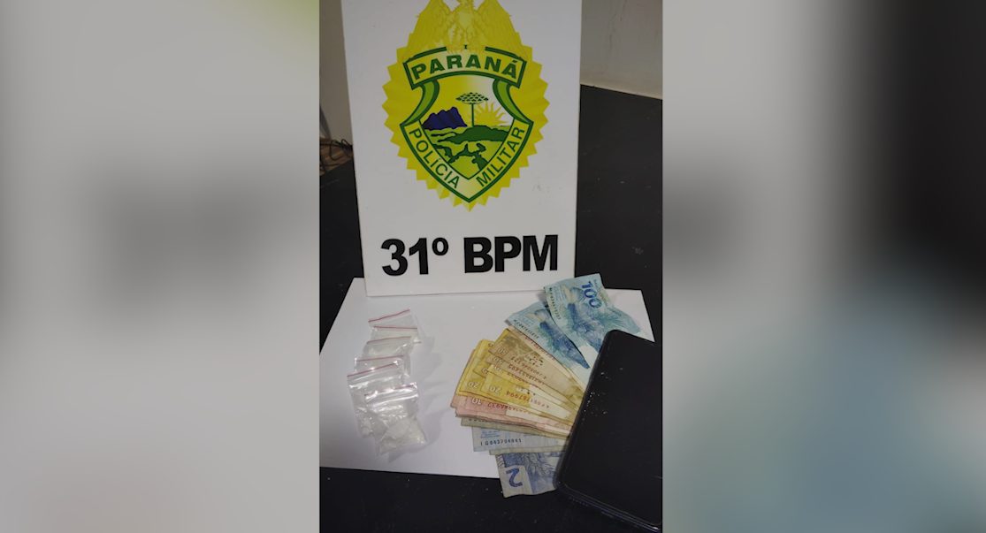 PM de Corbélia desmantela esquema de tráfico: suspeito preso e drogas apreendidas