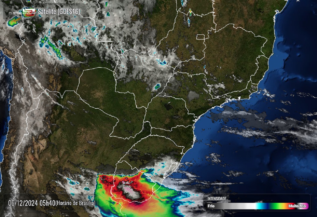 Sistema frontal provoca instabilidade e previsão é de chuva nesta sexta-feira em Cascavel