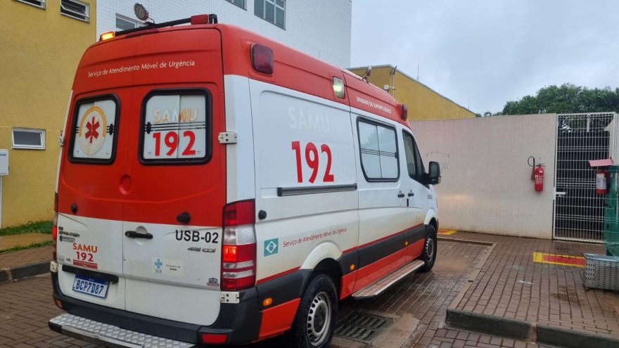 Samu atende duas pessoas na Delegacia de Cascavel