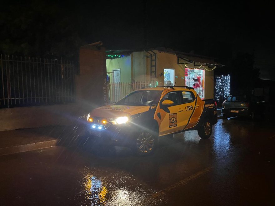 Defesa Civil atendeu 27 atingidos pelas chuvas neste sábado