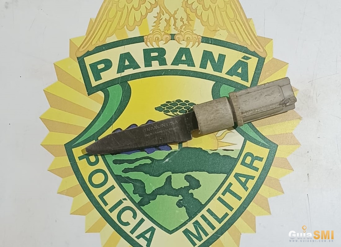 Polícia Militar de São Miguel do Iguaçu salva mulher que estava sendo ameaçada pelo marido com uma faca