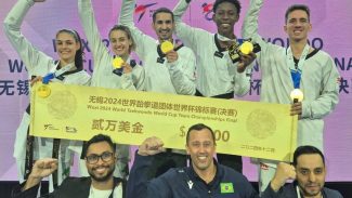 Brasil é bicampeão por equipes na Copa do Mundo de taekwondo na China