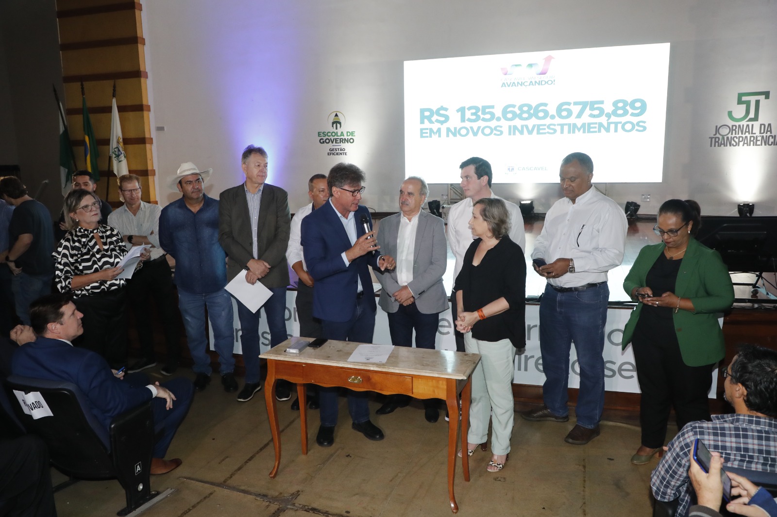 Paranhos e Renato Silva anunciam investimentos de mais de R$ 135 milhões para Cascavel