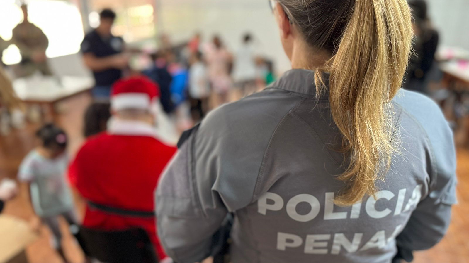 Polícia Penal realiza ação natalina para crianças e adolescentes acolhidos em Cascavel