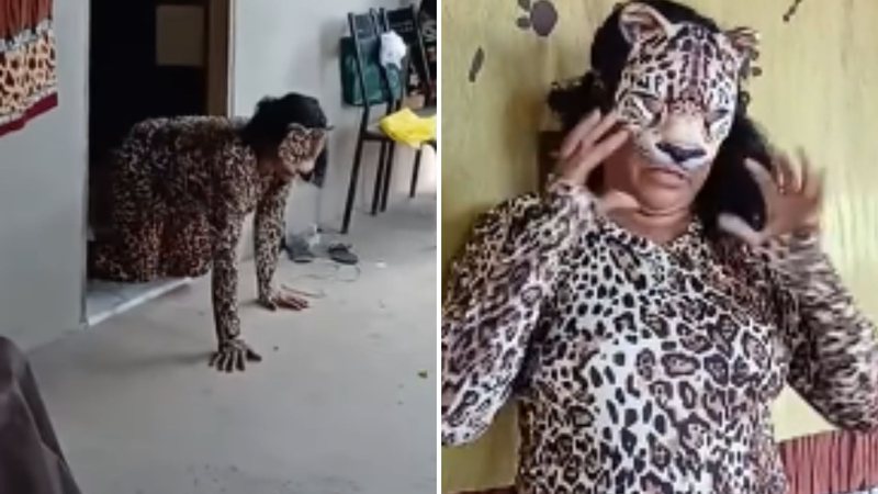Mulher apaixonada por onças faz festa temática e desperta a curiosidade de internautas