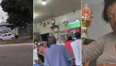 Imagem referente a Família enterra idosa com litrão de cerveja e depois vai pro bar; “era o pedido dela”. Veja o vídeo