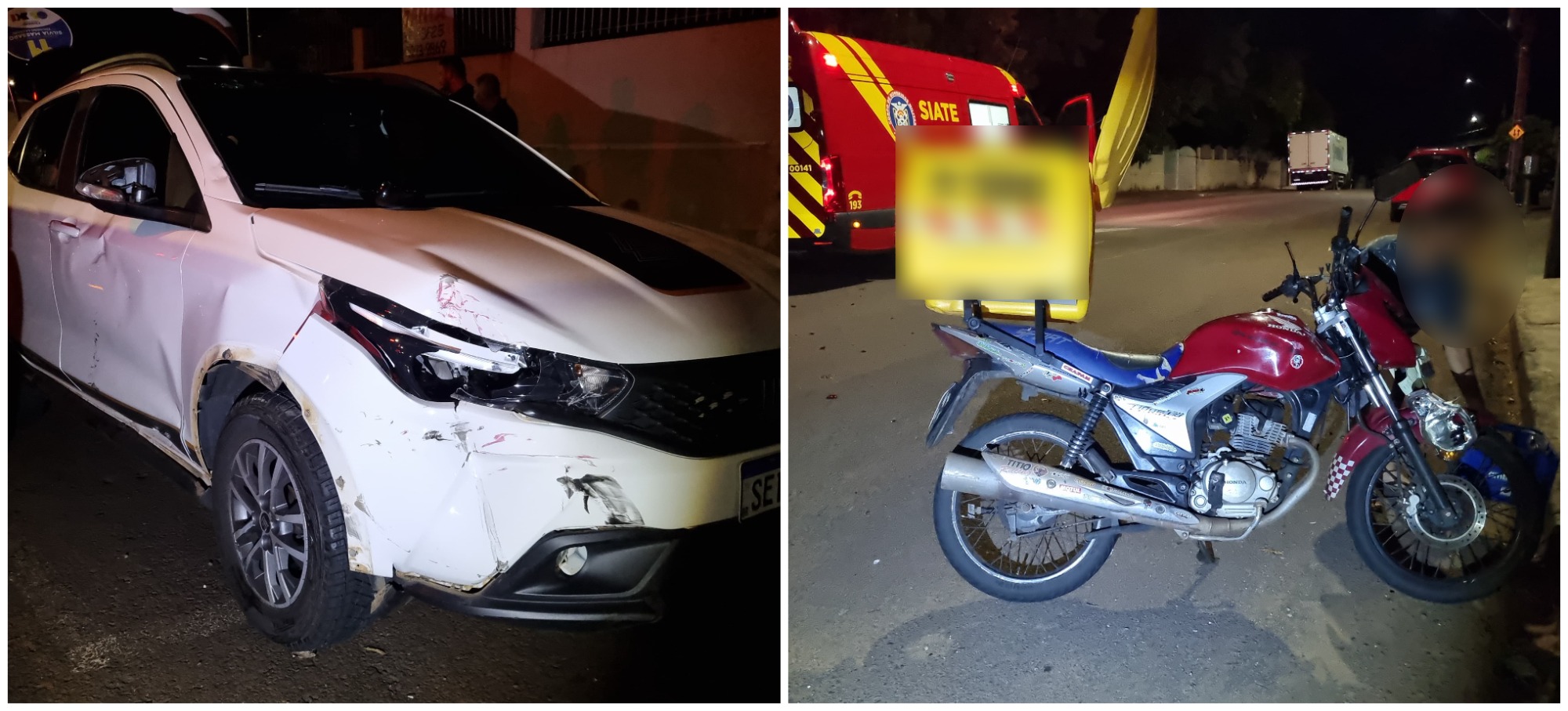 Jovem de 18 anos fica ferido em acidente no Neva Jovem de 18 anos fica ferido em acidente no Neva