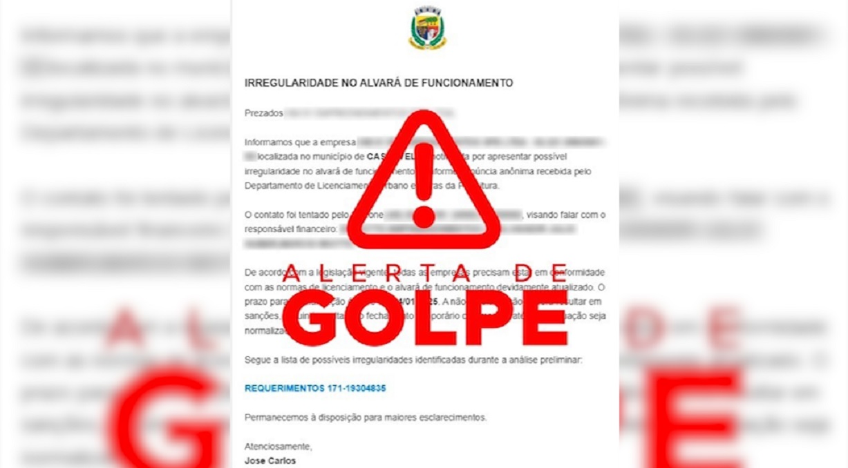 Alvará irregular? Prefeitura de Cascavel alerta empresários sobre tentativa de golpe