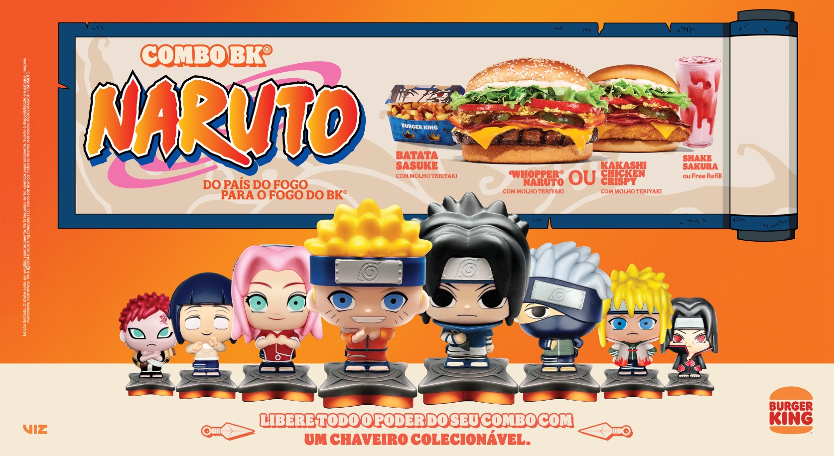 Naruto vira tema de combo do Burger King