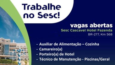 Imagem referente a Trabalhe no Sesc Cascavel: Oportunidades sem experiência!