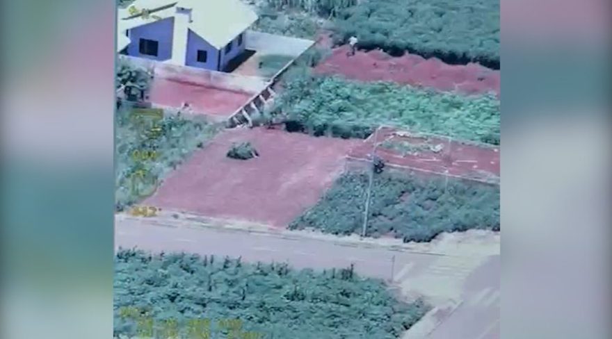 Vídeo mostra Helicóptero da PM auxiliando em perseguição e prisão de contrabandistas
